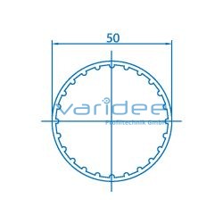 Rohr D50 Al (3 Meter)