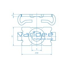 Zentrierplatte 8 ESD, verzinkt