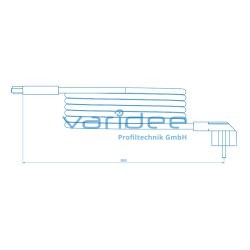 Anschlußleitung 3m für System-Steckdosenleiste/Leuchte
Buchse - SchuKo-Stecker