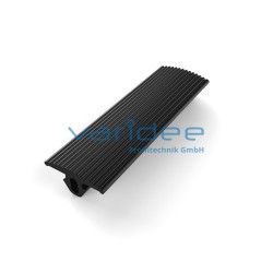 Abdeckprofil 6 24x3, schwarz (Zuschnitt)