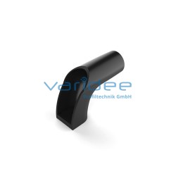 Endpiece for system handle 8 Al, black