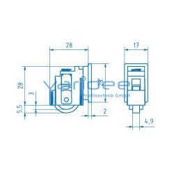 Rollensatz für Eckverbinder 8 32x18