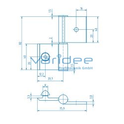 Scharnier 8 Al FP4 leicht