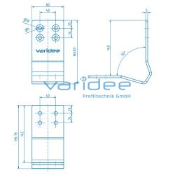 Leit-Eckschutz 8 St 160x160x80, verzinkt