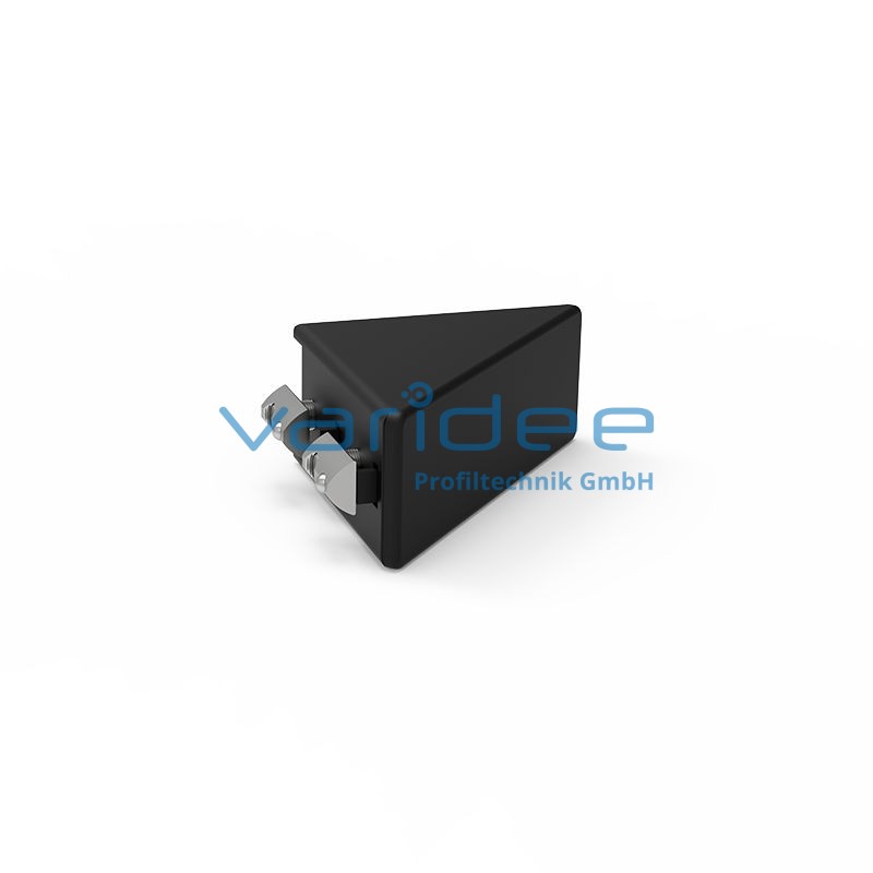 Winkel 8 80x80 Zn, schwarz, Satz