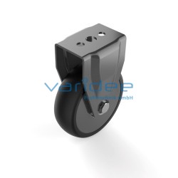 Bockrolle D100, schwarz