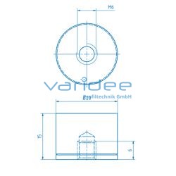 Anschlagpuffer M6 D20x15