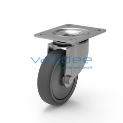 Lenkrolle D125, Anschraubplatte 140x110