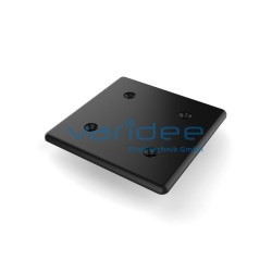 Cap 8 80x80 screw-in, black