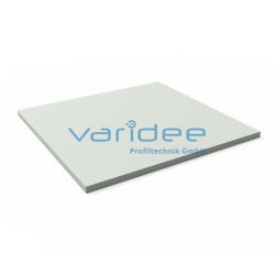 Plastic 10 mm, light grey (cut)