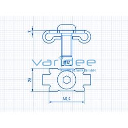 Zentrierplatte 12 Satz, verzinkt