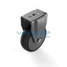 Bockrolle D100, schwarz