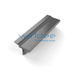 Panel-clamping-strip 8 2-4 mm, grey (3 meters)