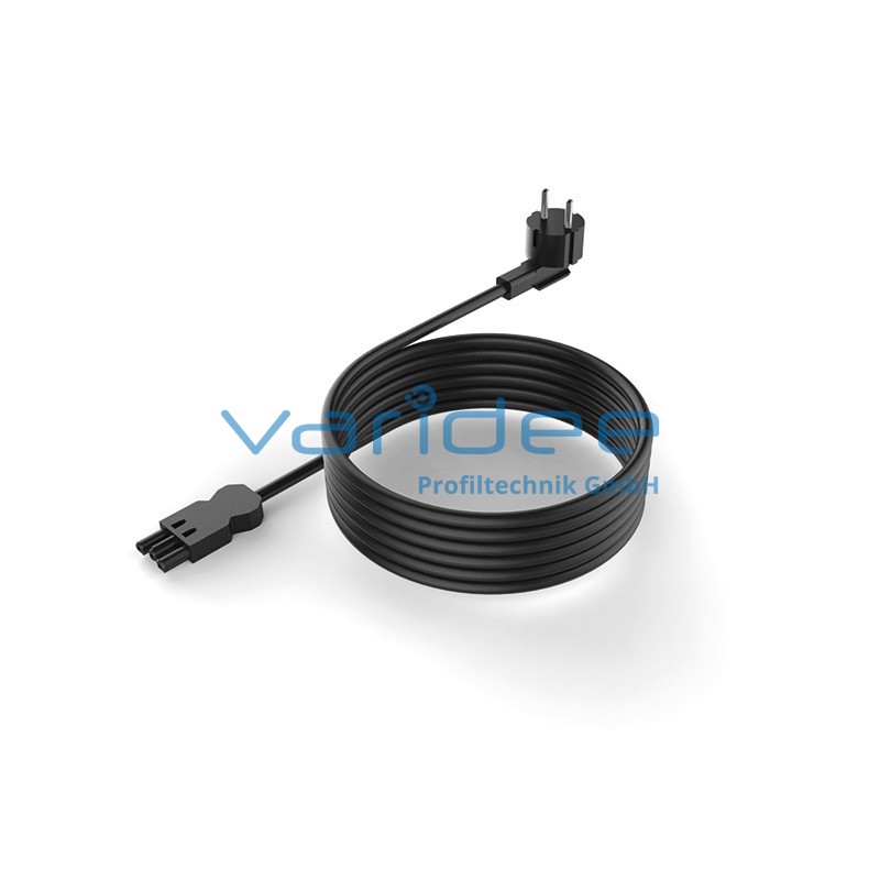 Anschlussleitung 3m für System-Steckdosenleiste/Leuchte
Buchse - SchuKo-Stecker