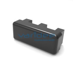 Cap for Protective Profile 8 40x16, black