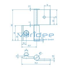 Scharnier 8 Al FP4 leicht