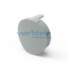 Abdeckkappe D30 gewölbt R15, grau