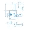 Scharnier 8 Al FP4 leicht